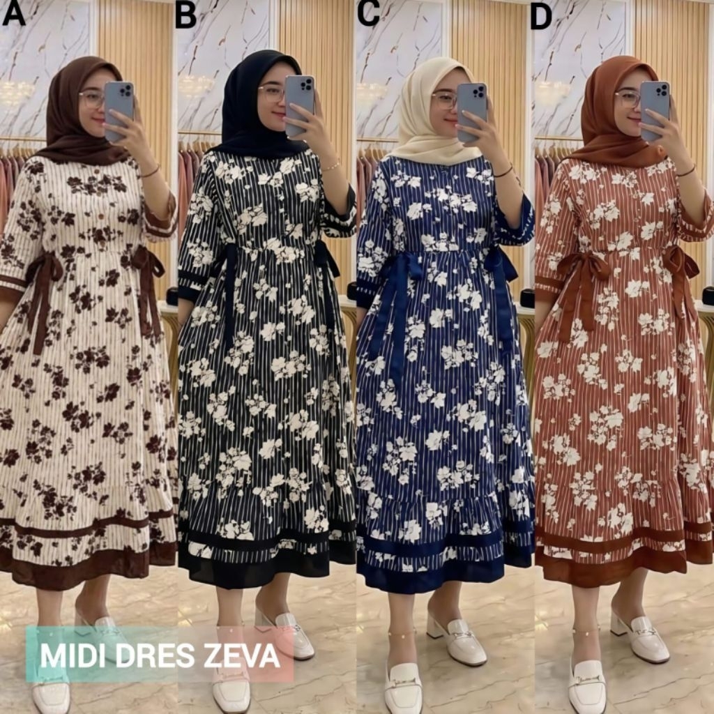 midi dress zeva