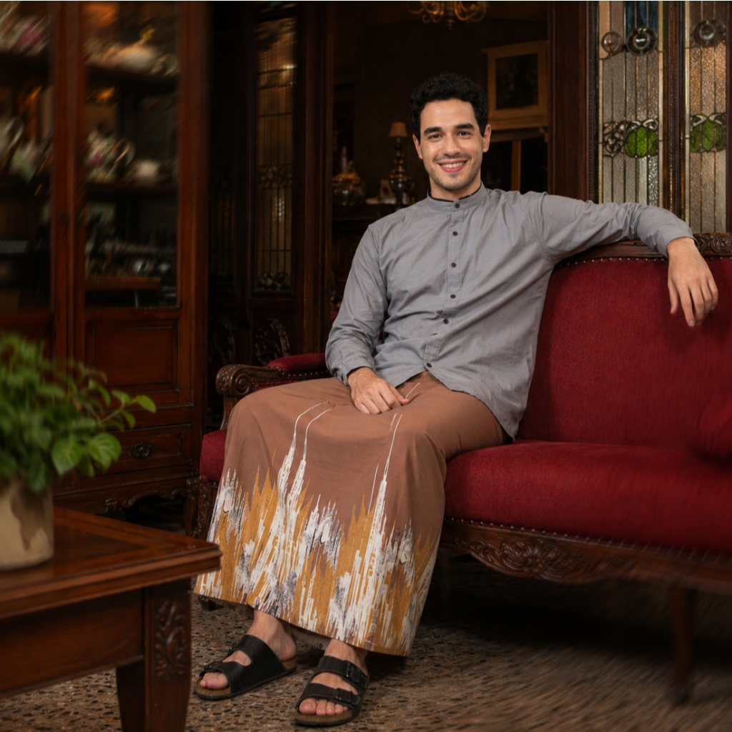 Sarung Bintang Gajah Onta Legenda WS 7347 VARTA Motif Ornamen Abstrak Modern