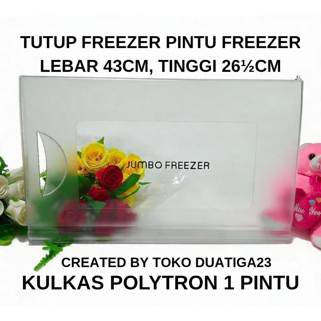 TUTUP FREEZER PINTU FREEZER KULKAS POLYTRON PR18 SERIES