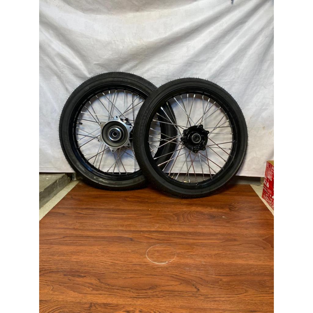 Roda semi cacing/Surex CRF Velg Rossi 160/160 ring 17 -Ban Tomimotto  70/90-17 & 80/90-17