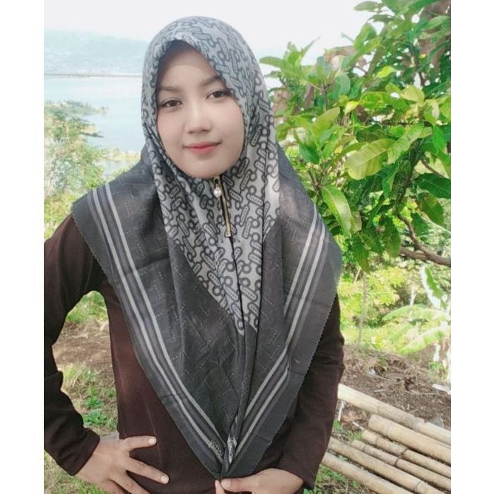 Jilbab Instan Terbaru Kekinian Segiempat Hijab Zipper Resleting Premium