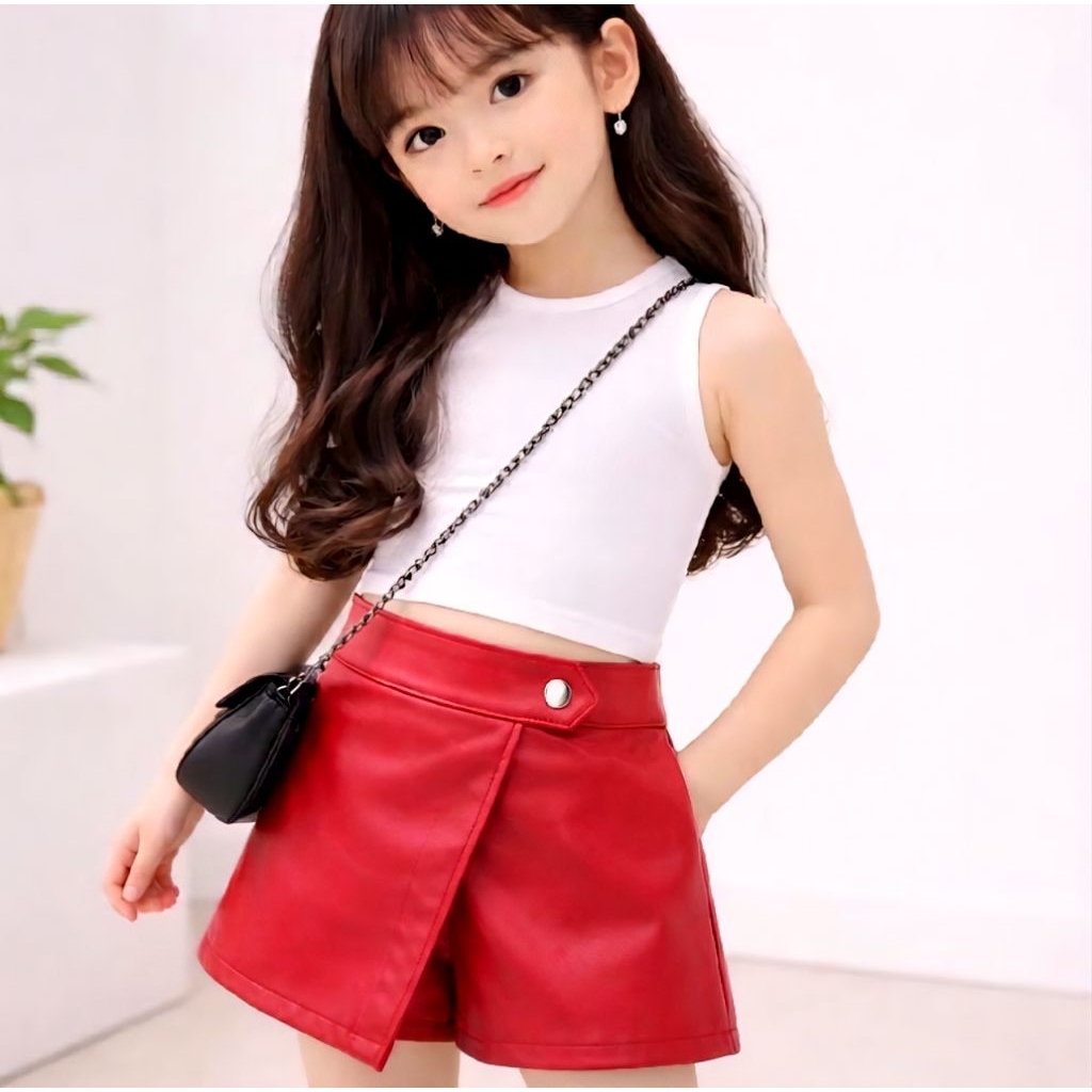 rok celana anak perempuan korean style terbaru/rok mini/rok/celana