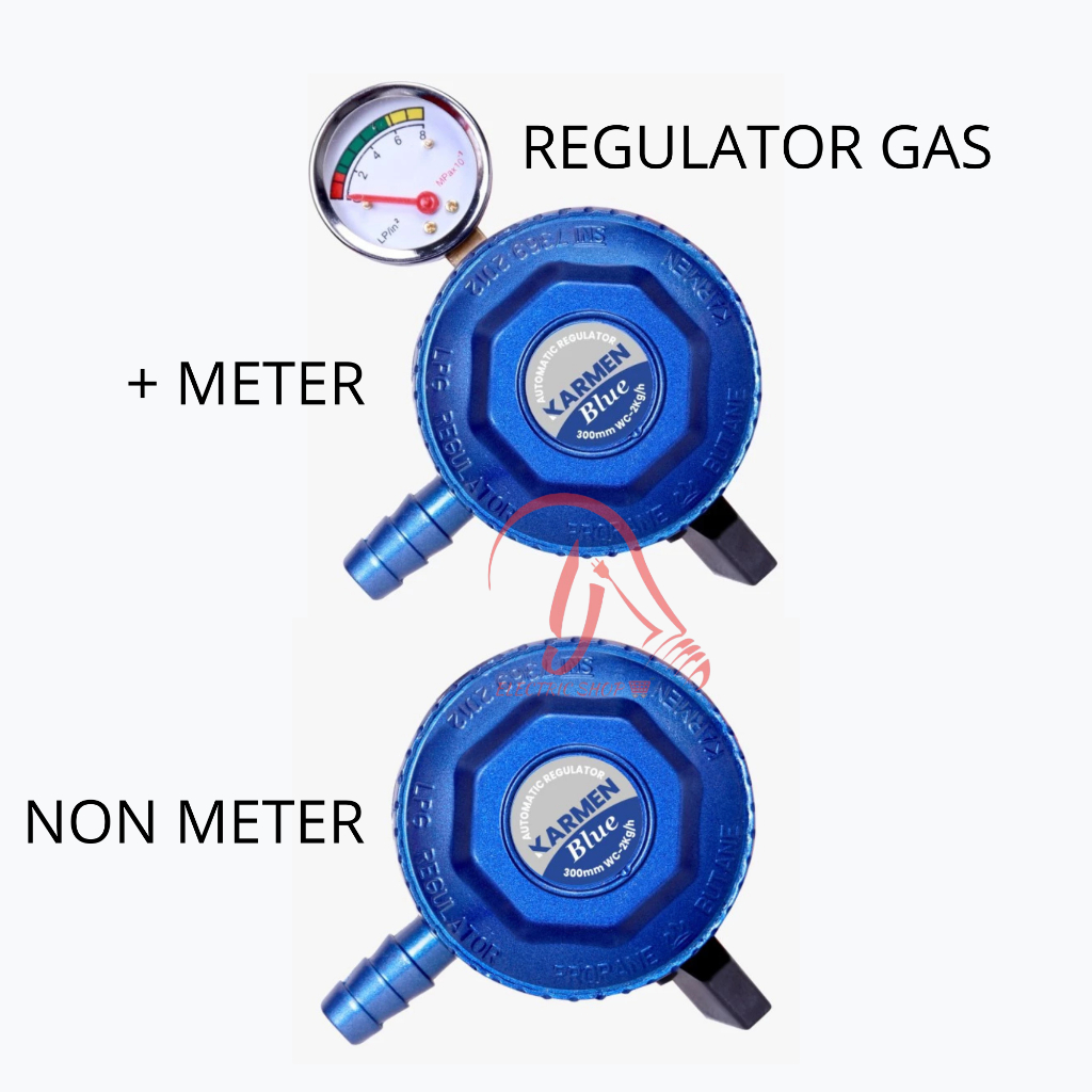 KARMEN REGULATOR GAS KARMEN REGULATOR GAS + METER REGULATOR KOMPOR GAS KARMEN BLUE ANTI BOCOR REGULA
