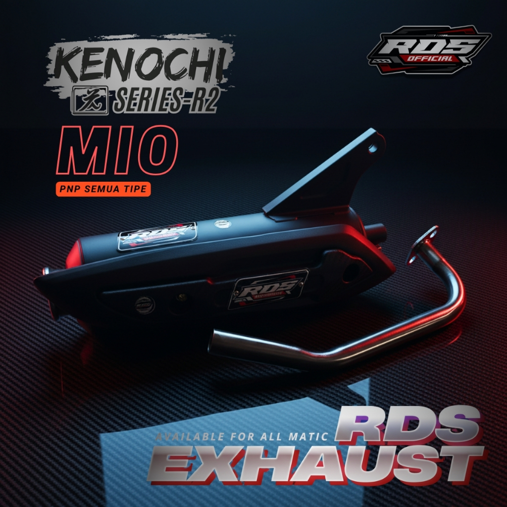 Knalpot RDS Standar Racing Moncong Kinochi Kenochi PNP Mio Sporty Mio J Mio M3 Mio GT Fino Xride Faz