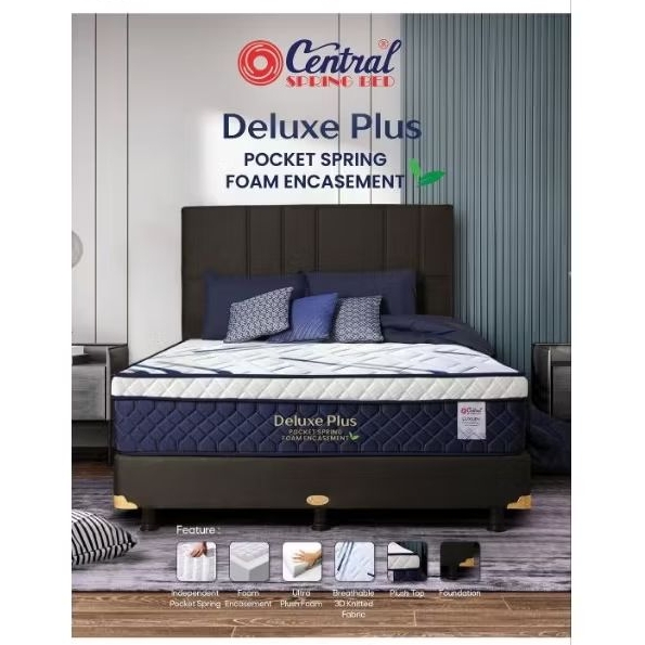 Kasur Springbed Central Deluxe Energy 160x,200x30 cm