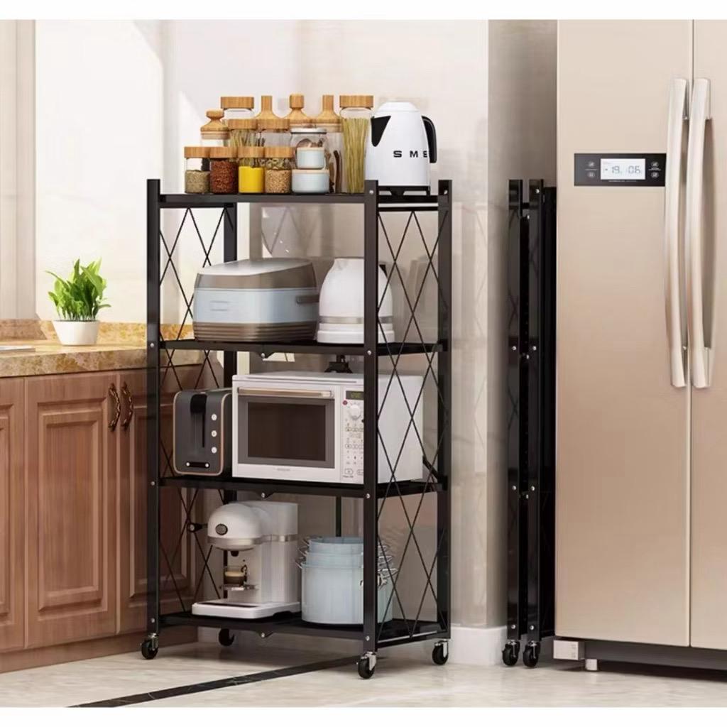 rak dapur rak besi susun rak susun besi ￼Rak Dapur Multi Fungsi Tanpa Instalasi Rak Penyimpanan Rak 