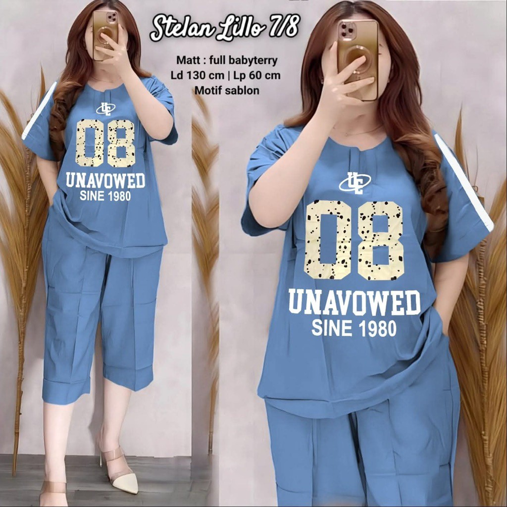 Babydoll Jumbo Babyterry Motif Angka/Setcel Pendek Babyterry/babydoll babyterry Jumbo /Setelan babyd