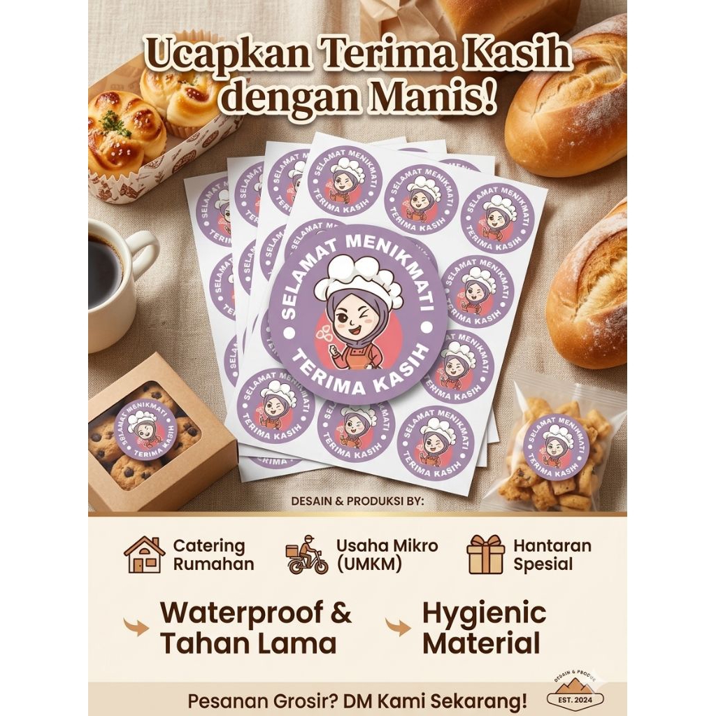 stiker label produk custom