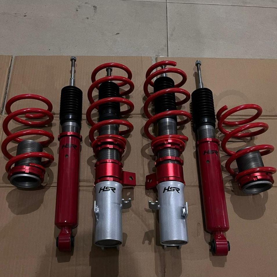 COILOVER HSR MOBIL SUZUKI ERTIGA COILOVER HSR RED FRONT REAR SUZUKI ERTIGA