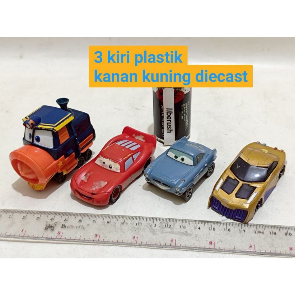 Set alloy disney cars mcqueen finn mcmissile , silverlit robot trains victor , marvel thanos diecast
