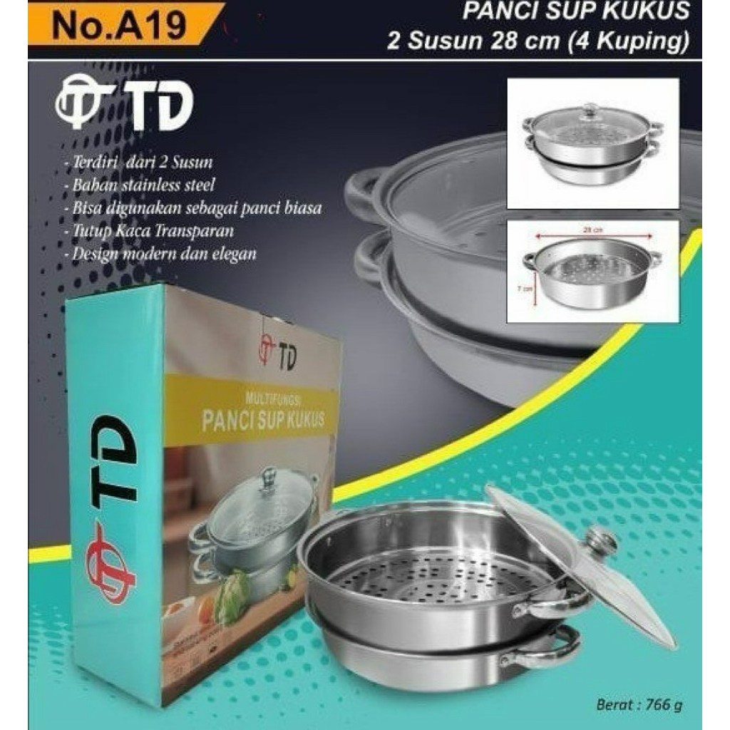 panci kukus 2 susun TD