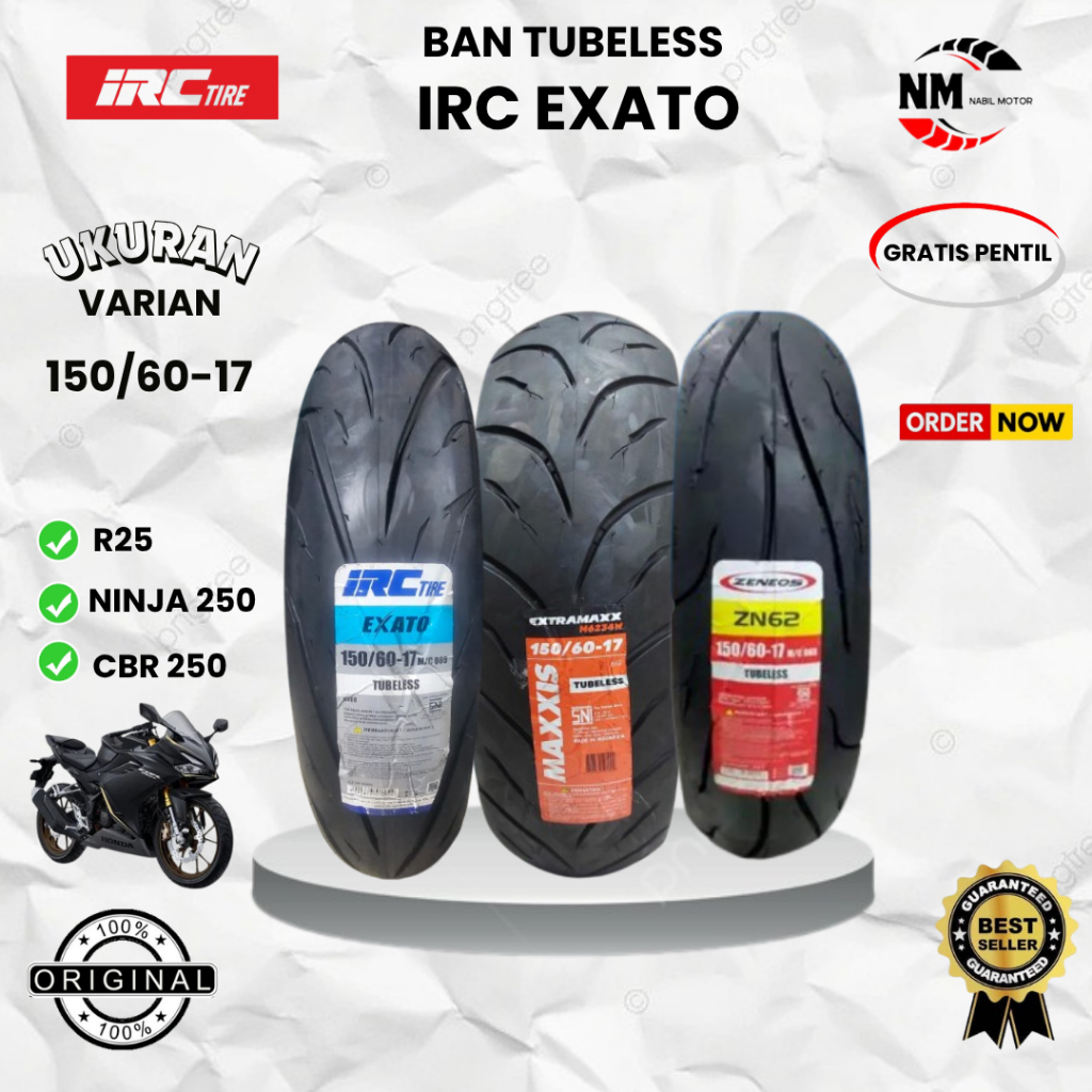 Ban luar aspira premio sportivo uk 150/60 17 Rear Tubeles