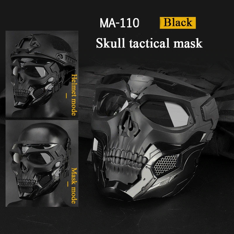 Masker Motor Topeng  Full Face Kacamata Helm Tactical Mask