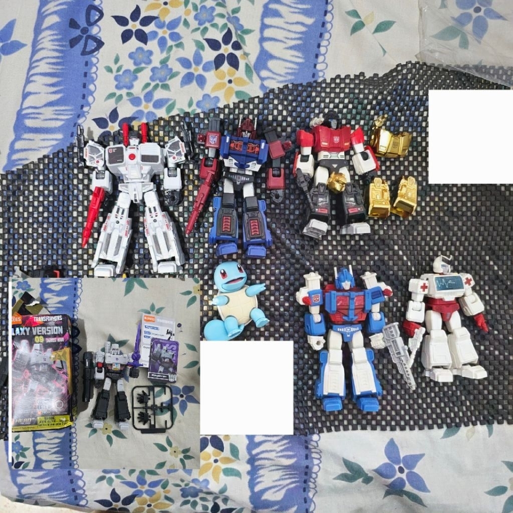mini figure transformers blokees galaxy shining ultra magnus slideswipe rachet metroplex megatron po