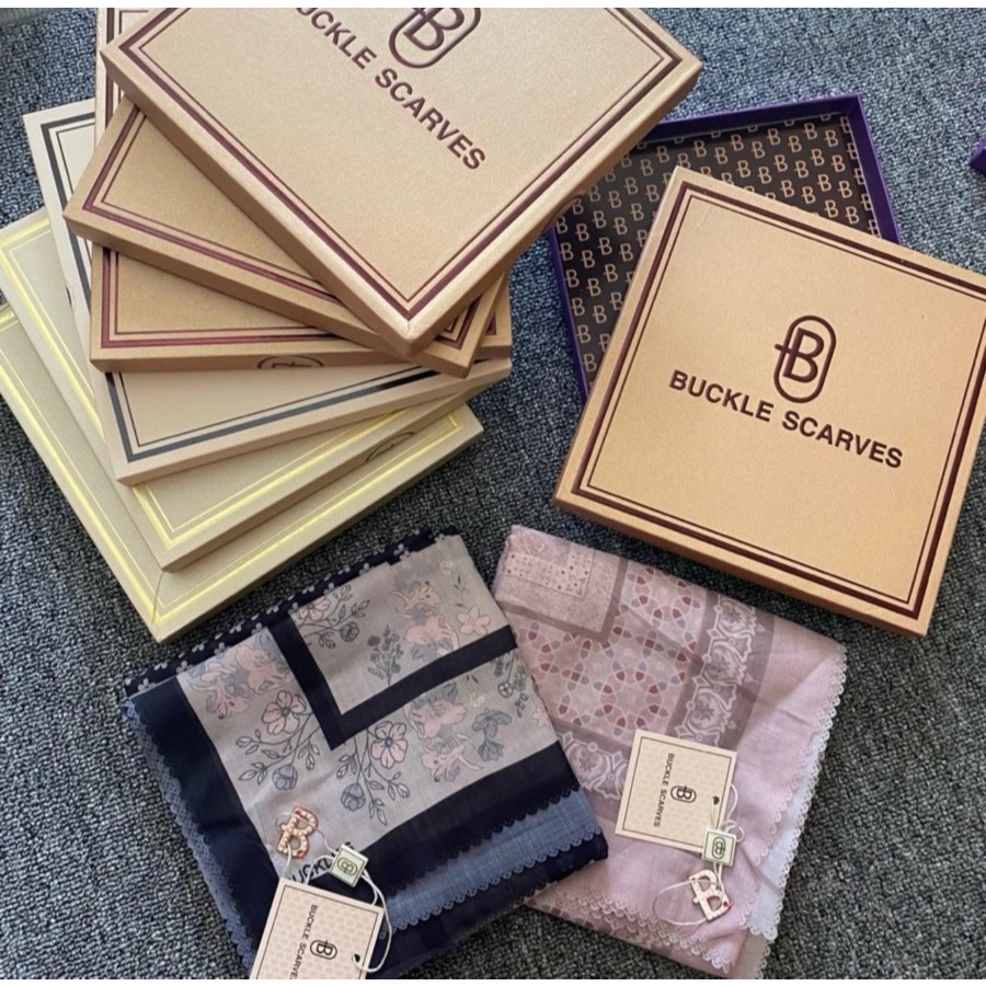 Buckle BOX Scarves Hijab Motif Segiempat
