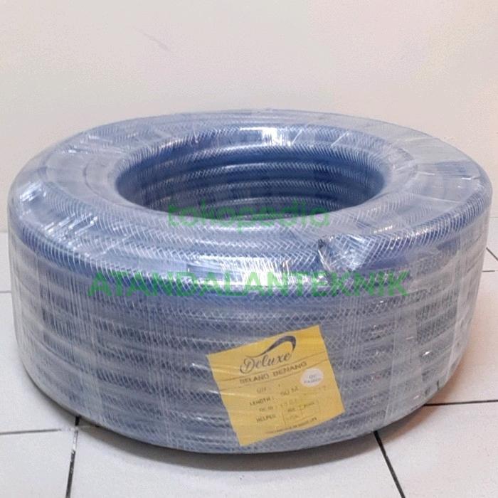 Selang Air Serat Benang 5/8 inci 15 mm 1 Roll 100 Meter