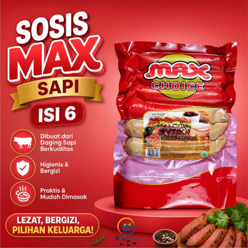 MAX CHOICE SOSIS SAPI JUMBO ISI 6 500GR