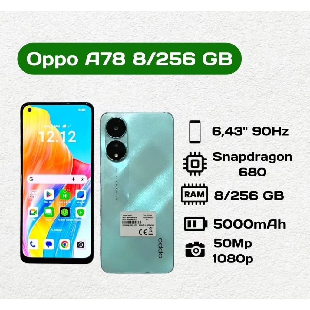 Oppo A78 8/256 GB Second