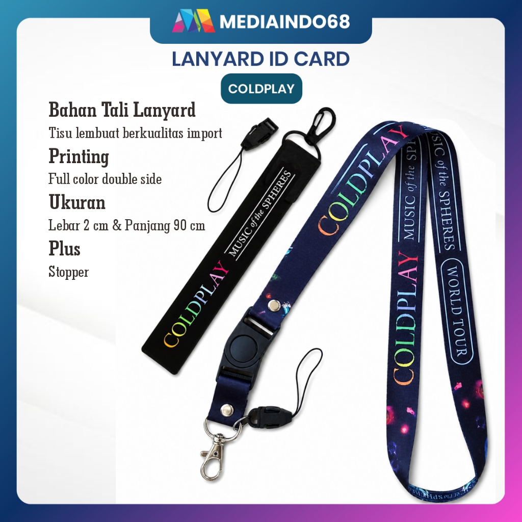 Lanyard Printing Fashion-KeyChain Coldplay2023 New (Merchandise)