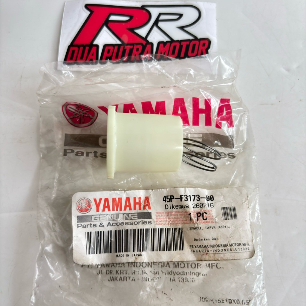 spindle taper bosh per plastik suling sulingan shock shok halu halu depan original or yamaha byson k