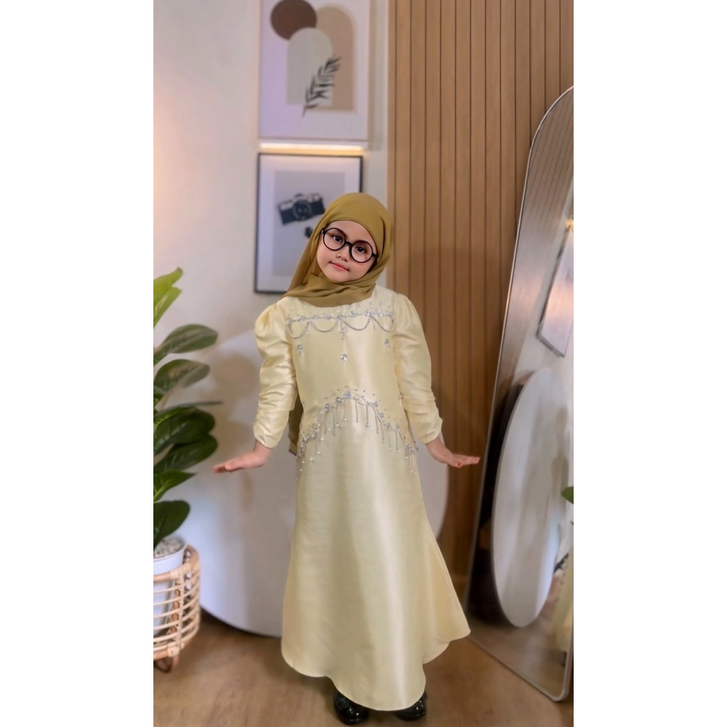 Anak SALSA DRESS Gaun anak ibu couple Lebaran kondangan OOTD couple wanit anak
