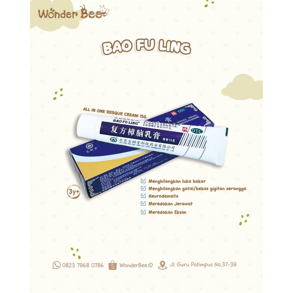 Salep Luka Bakar Bao Fu Ling 100% Original 15 gram
