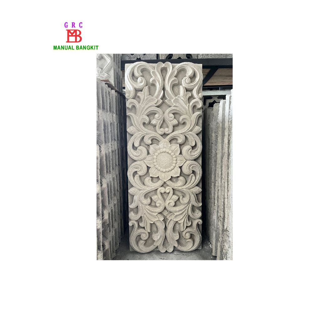 Ornamen GRC Motif Bunga Ukir