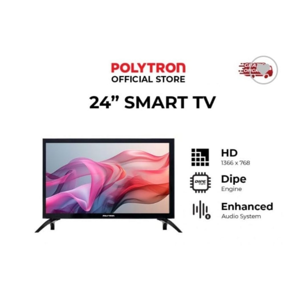 TV Polytron 24 inch smart tv (youtube)