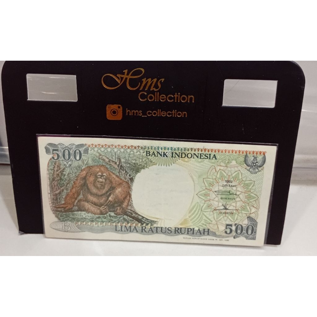 Uang Kuno 500rupiah gambar orang utan