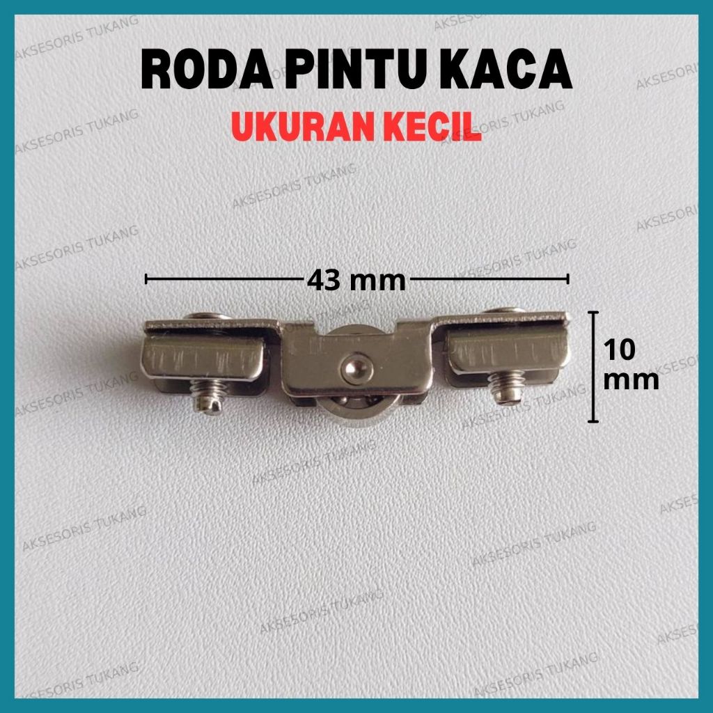 Roda Pintu Kaca Kecil / Roda Showcase / Roda Etalase Kaca Lemari Etalase Kecil