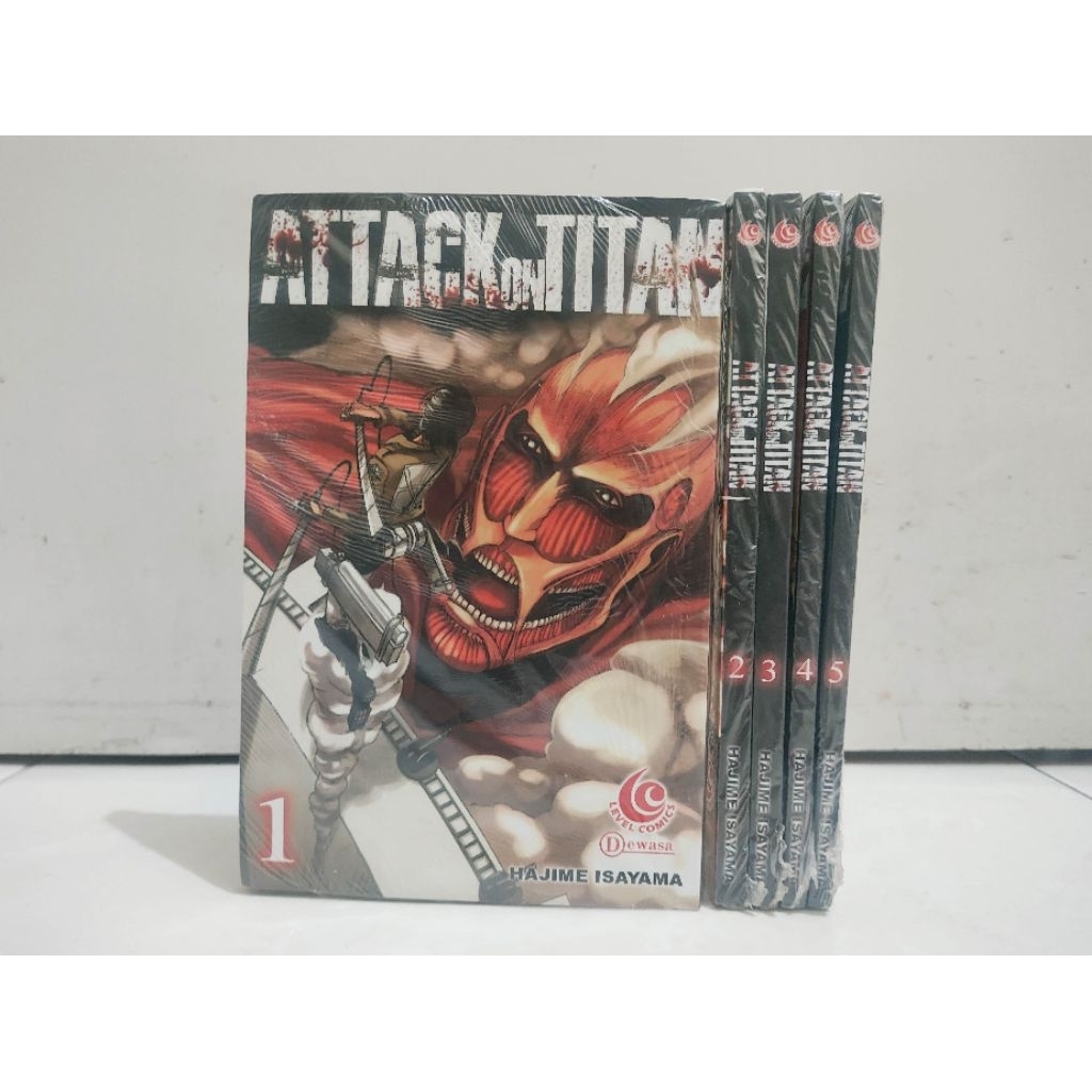 Komik Gramedia M&C Attack on Titan vol 1-5, Shiomi Chan vol 1-5, Record of R vol 1-7, Re:Zero chapte