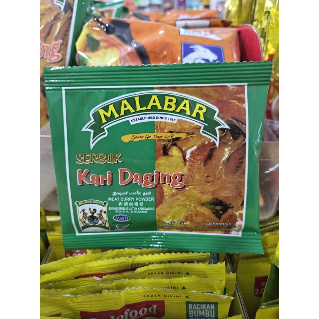 Malabar Serbuk Kari Daging 25 Gram