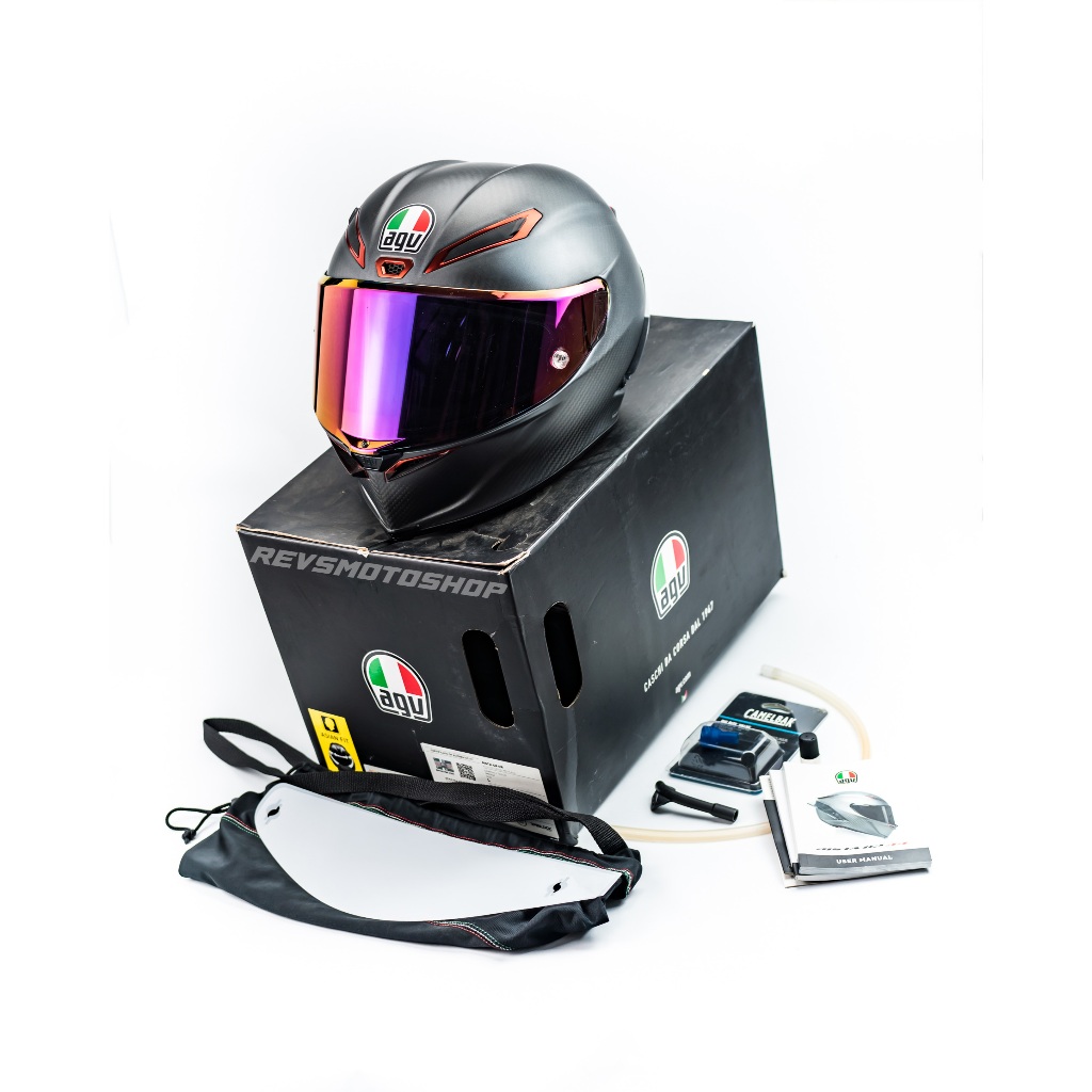 HELM AGV PISTA GPRR SPECIALE SIZE L 2ND FULL FACE HELMET SECOND (ASIAN FIT)