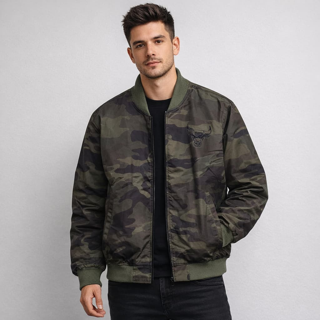 Jaket Bomber Camo Bulls Mc.F supply co