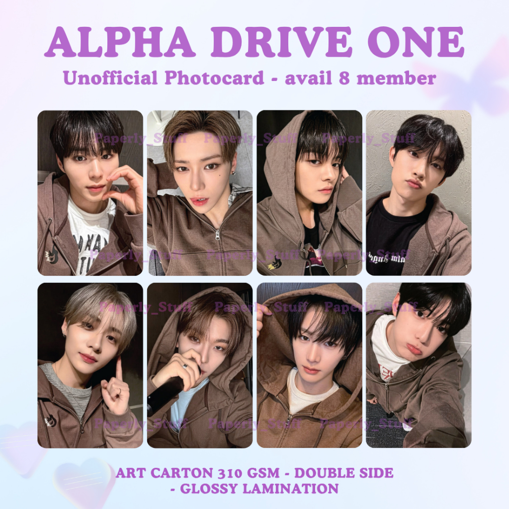 Unofficial Photocard Alpha Drive One / ALD1 EUPHORIA MUSICART BENEFIT HOODIE VER