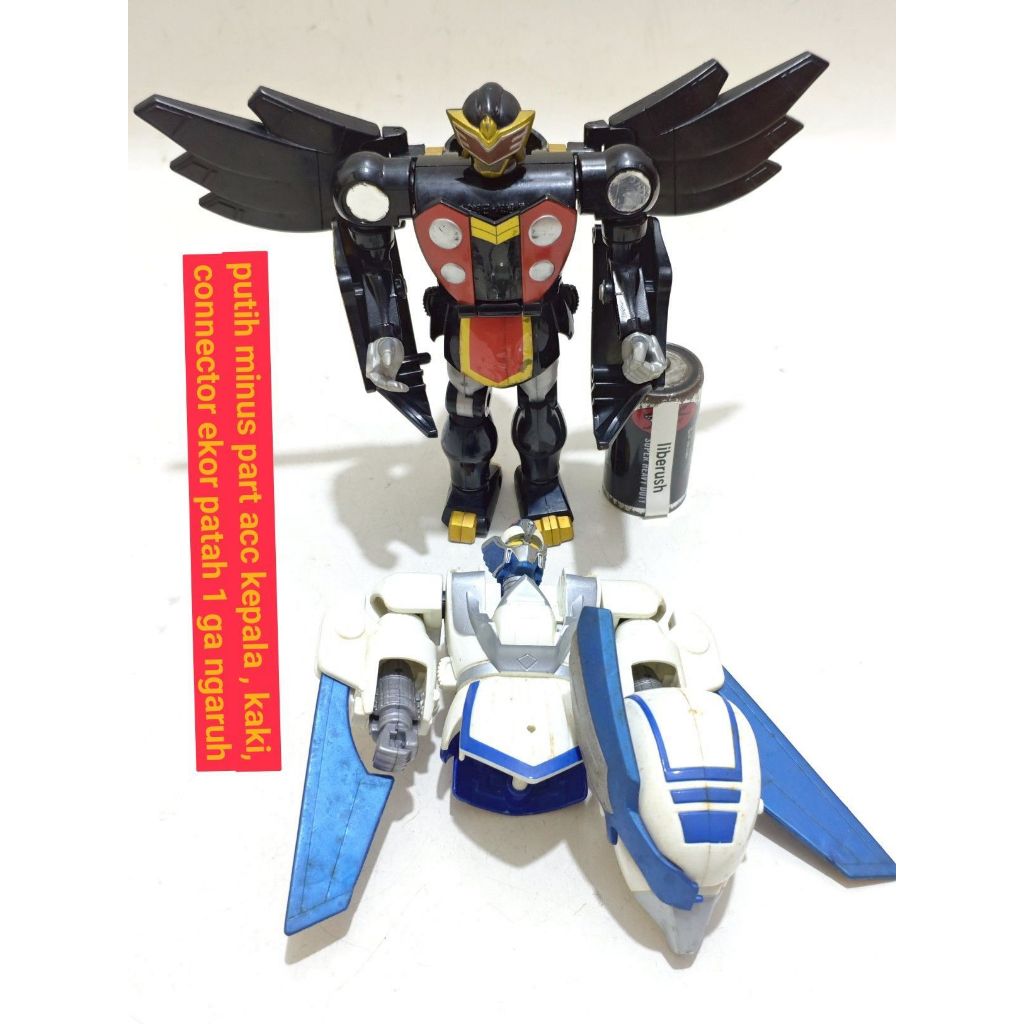 Set minus part dx bandai kabutack robotack darkrow dark crow takkard tetsuwan tantei robotaku kabuta