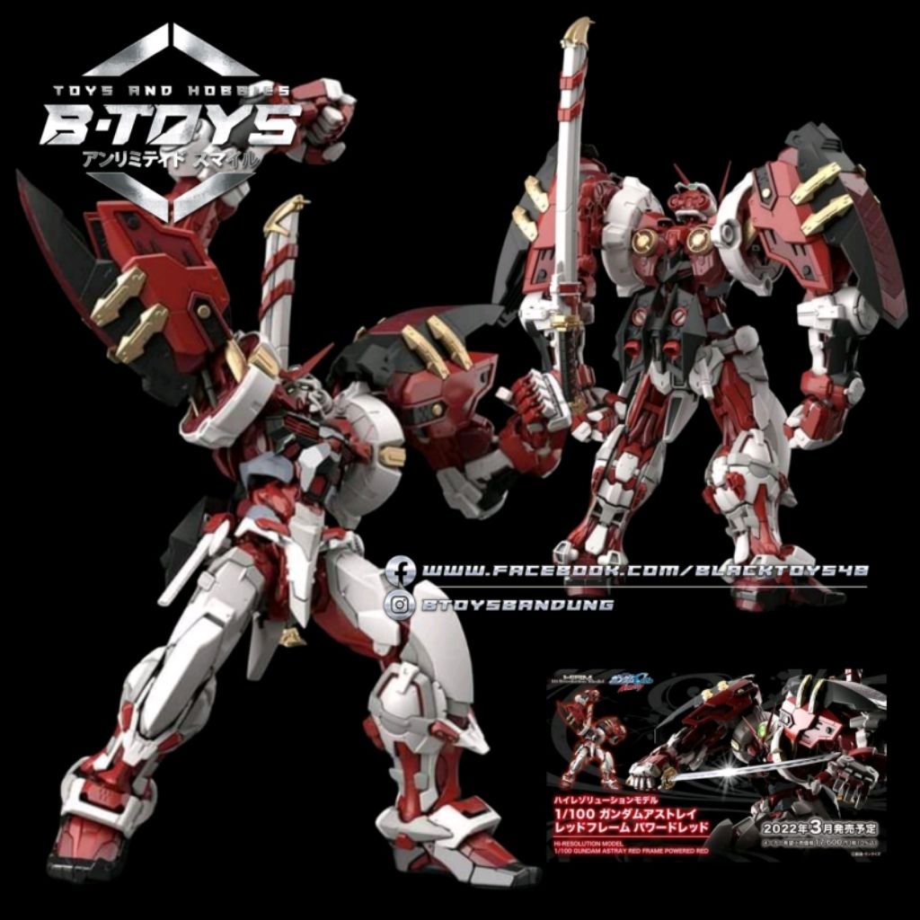 Model kit gundam hirm Astray red frame hires Powered Red Astray bandai