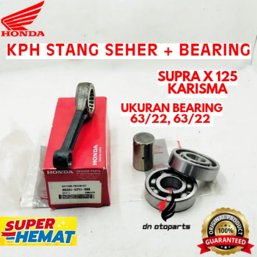 STANG SEHER + BEARING ORIGINAL HONDA KODE KPH, STANG SEHER + BEARING SUPRA X 125, STANG SEHER + BEAR