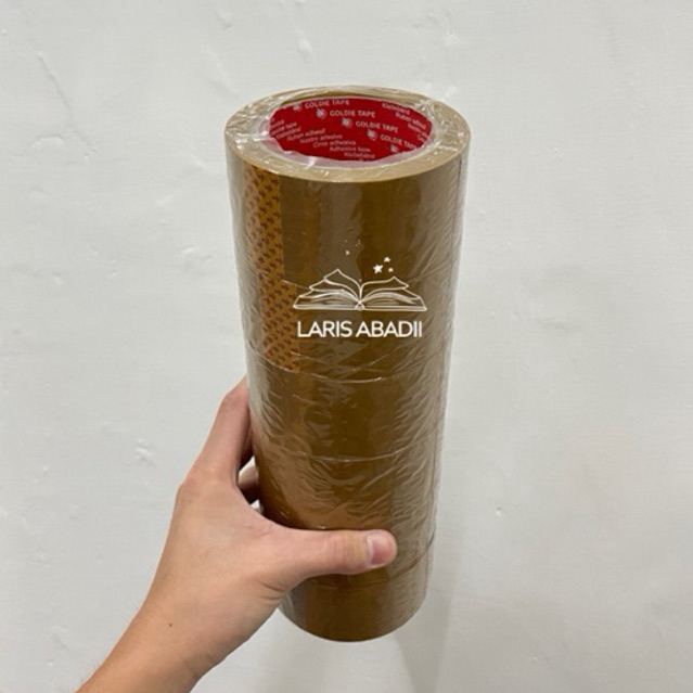 Selasiban Karton Coklat Goldietape 2 Inch x 90 Yard Isolasi Coklat OPP Lakban Karton BUKAN DAIMARU P