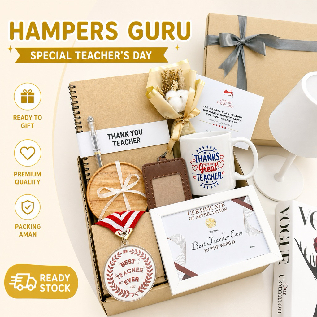 Kado Hampers Guru - Hadiah Perpisahan Guru - Kado Hari Guru Nasional - Kenang Kenangan Guru - Kado G