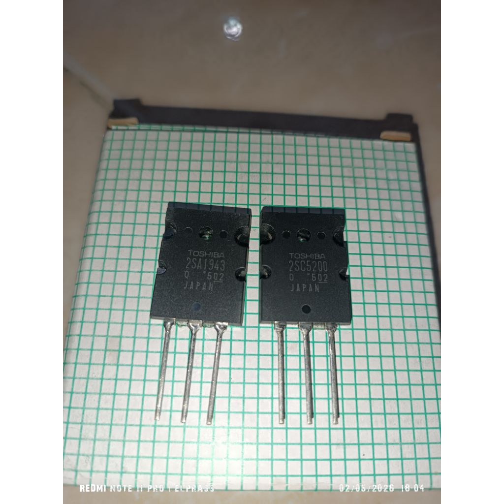 tr Toshiba 2sc5200 / 2sa1943 Lot 502 japan