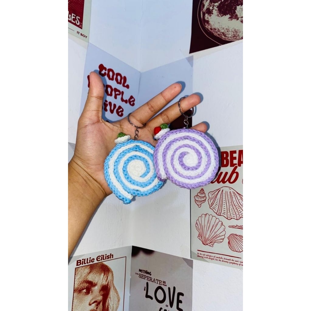 Gantungan Rajut Cake Towel Roll