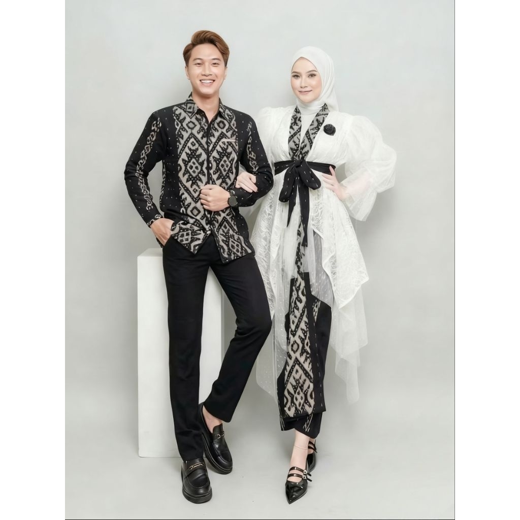 (READY STOCK) ANDINI SET KEBAYA  COUPLE TENUN COUPLE BAJU KONDANGAN Baju Tenun couple Pasangan kebay