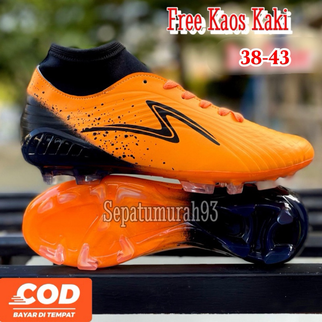 [ C O D ] BEST SELLER SEPATU SEPAK BOLA SPECS SOL BENING GREAD ORIGINAL DEWASA DAN ANAK STABILO OREN