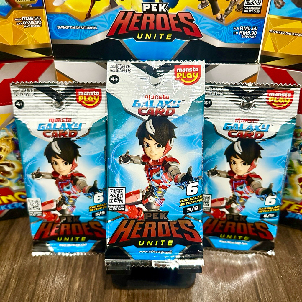 Monsta Galaxy Card Alternate Art Mechamato pek Heroes Unite Malaysia