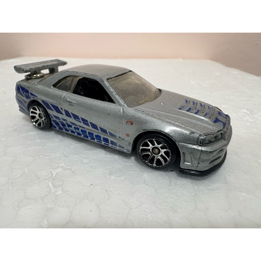 Hot Wheels Nissan Skyline GT-R R34 Fast And Furious FF Loose Junk Mattel Hotwheels