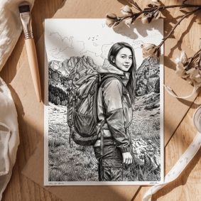 Lukisan Murah | Lukisan Wajah | Kado Lukisan | Sketsa Wajah | illustrasi wajah