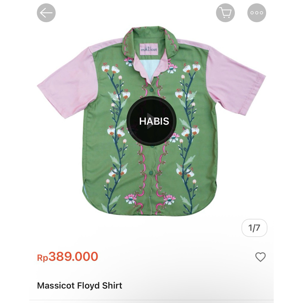 [TIDAK BARU] BAJU MASSICOT FLOYD SHIRT
