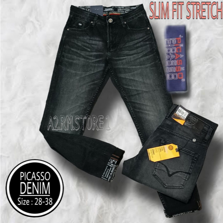 PICASSO Celana Jeans Panjang Picasso Slimfit Original Denim
