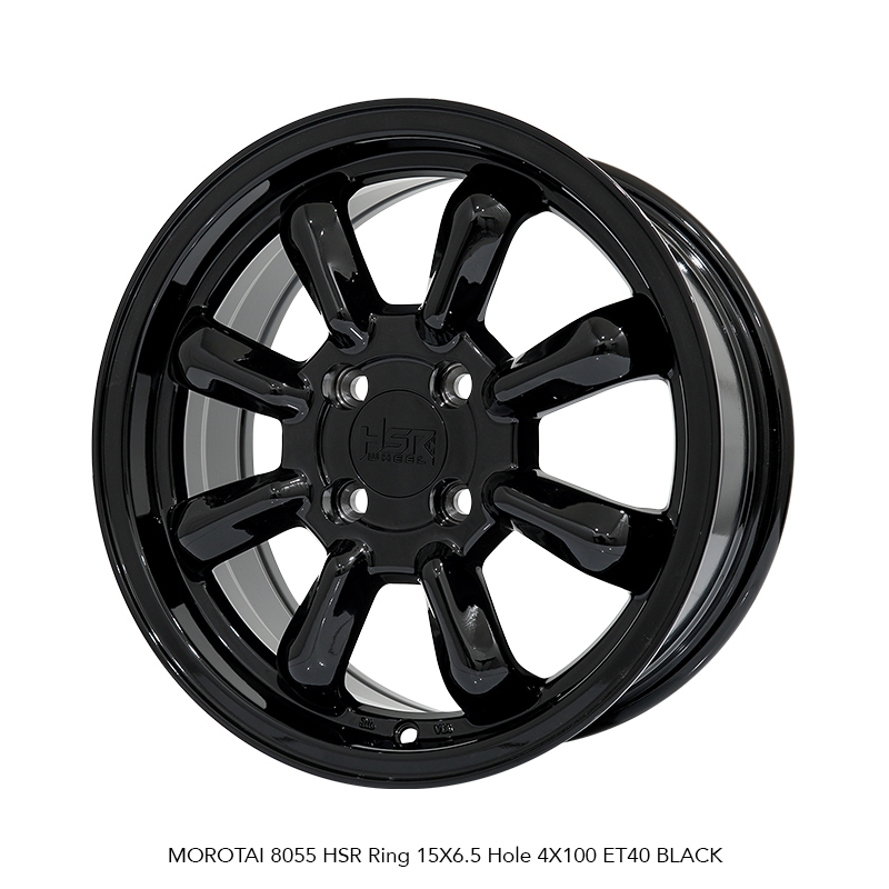 VELG MOBIL R15 HSR MOROTAI 8055 HSR R15X6,5 H4X100 ET40 BLACK (SUPER SALE) 4 PCS VELG
